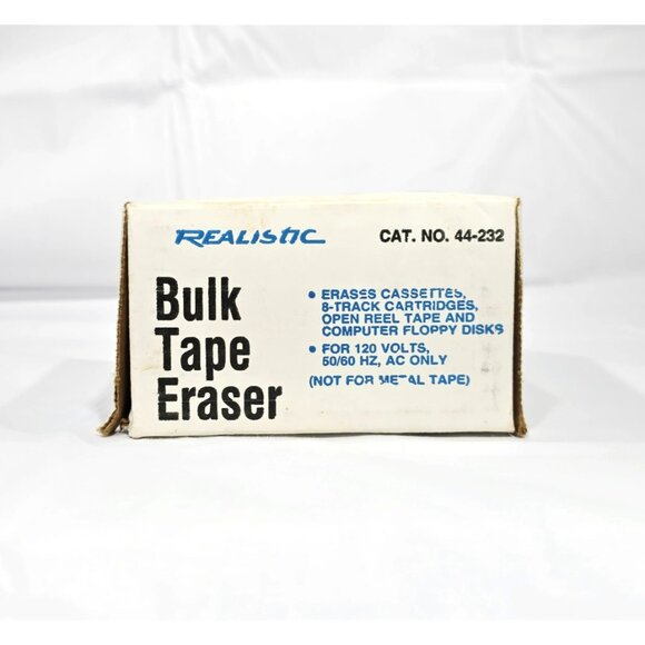 Realistic Magnetic Bulk Tape Eraser 44-232 Radio Shack with Box, Instructions - Picture 7 of 11